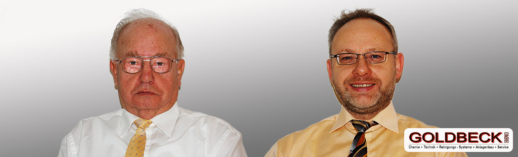 Dipl.-Ing. Manfred Goldbeck (rechts), Geschäftsführer und Dipl.-Ing. Swen Goldbeck (links), Technischer Leiter der Goldbeck GmbH